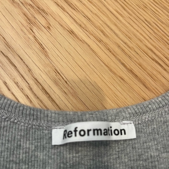 Reformation Adel tank cropped heather grey size XS - Picture 6 of 6